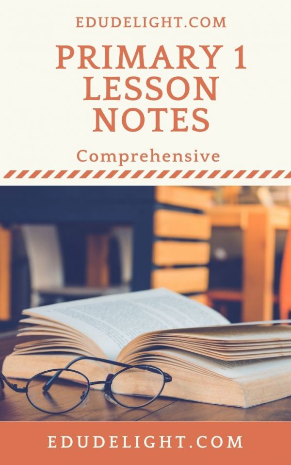 Lesson Notes for Primary 1 Second Term Download PDF/MS Word DOC